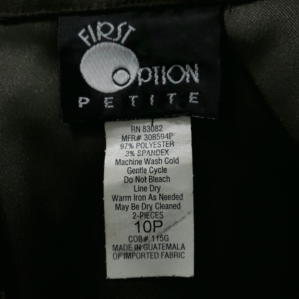 First Option olive green jacket 10P - Picture 7 of 7